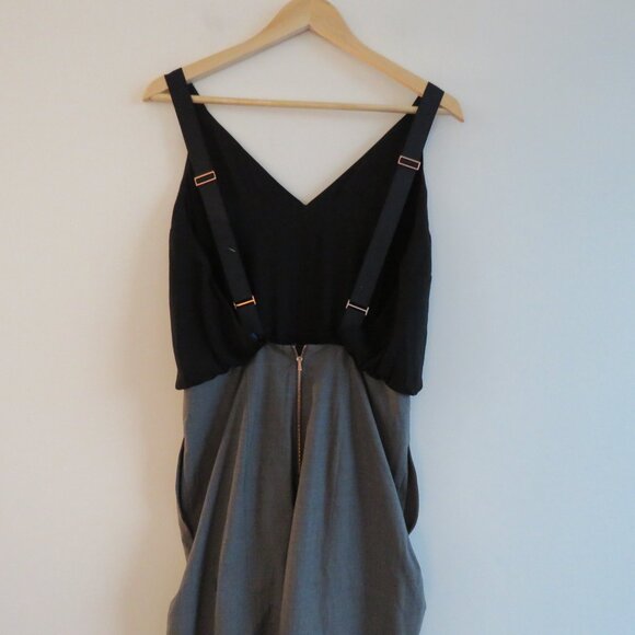 KIT AND ACE Stardust Overalls Jumpsuit Minimalist Academia Wool Silk Blend US 6 - Picture 11 of 15